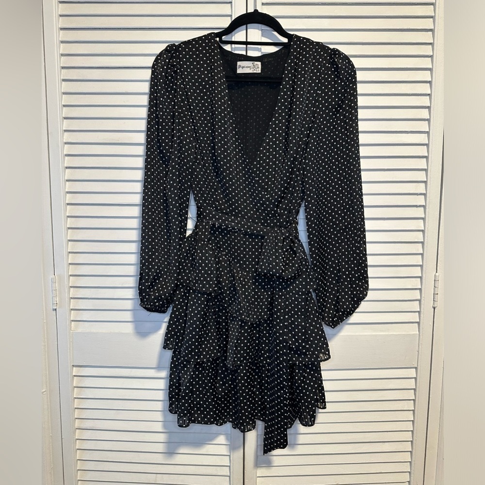 048 NWOT Polka Dot Mini Dress